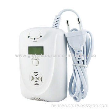 AC100-240V Household Independent CO Alarm with LCD Display